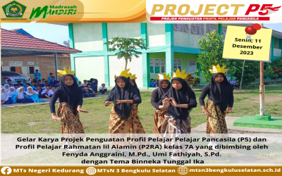MTsN 3 Bengkulu Selatan Gelar Karya P5 dan P2RA dengan Tema Bhinneka Tunggal Ika